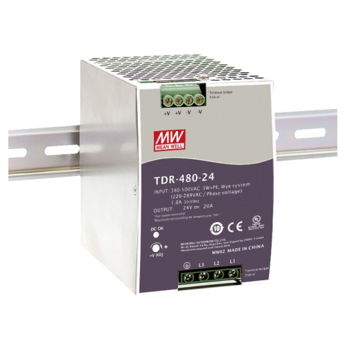 TDR-480 - Fonte de alimentao chaveada 480W para trilho DIN