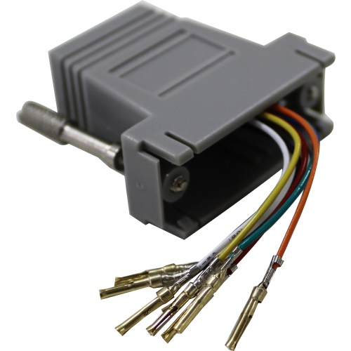 0214 - ADAPTADOR MODULAR JACK 8P8C (RJ45) PARA DB15 FEMEA