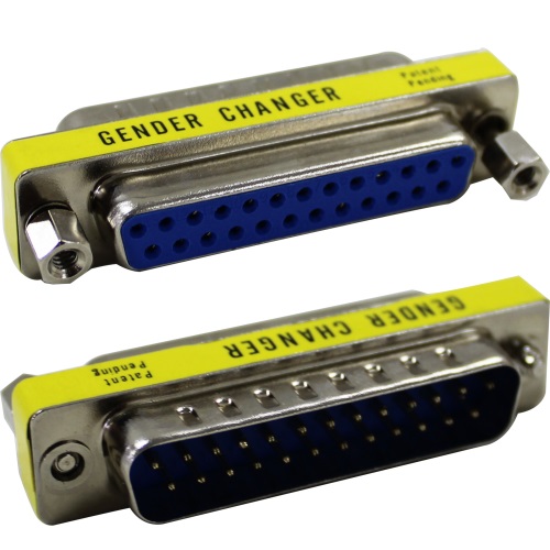 0028 - MINI GENDER CHANGER DB25M P/ DB25F